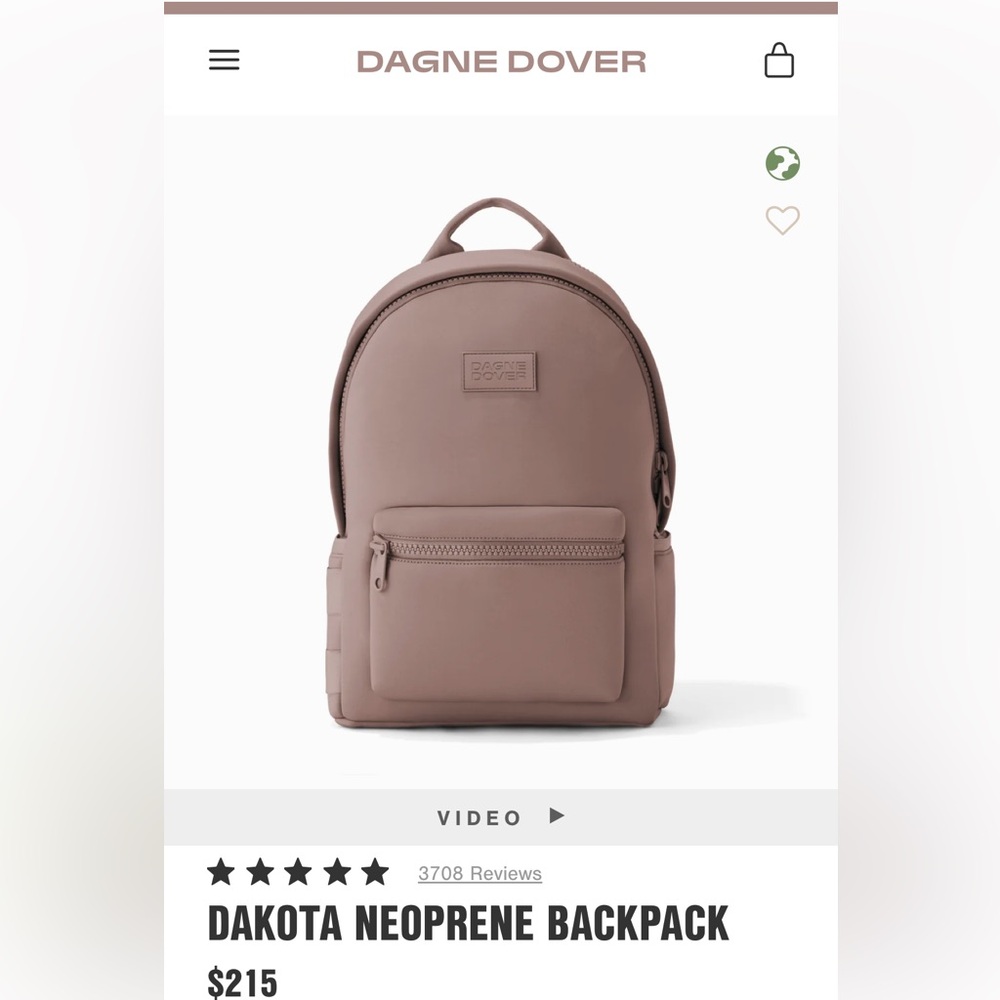 SOLD Dagne Dover Large Dakota Neoprene Backpack